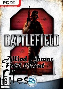 Box art for Allied Intent - Full Client Files