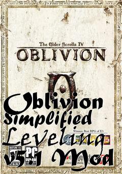 Box art for Oblivion Simplified Leveling v5.1 Mod