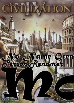 Box art for No Name Great Person Renamer Mod