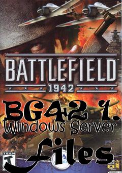 Box art for BG42 1.2 Windows Server Files