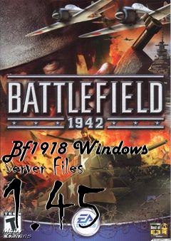 Box art for Bf1918 Windows Server Files 1.45