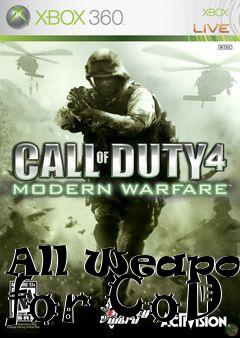 Box art for All Weapons for CoD