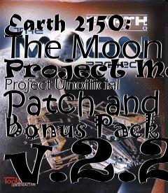 Box art for Earth 2150: The Moon Project Moon Project Unofficial Patch and Bonus Pack v.2.2