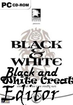 Box art for Black and White Creature Editor