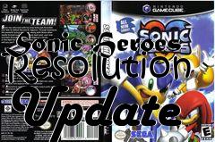 Box art for Sonic Heroes Resolution Update