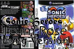 Box art for Sonic Heroes Team Rose Long Version