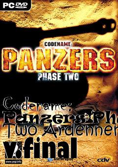 Box art for Codename: Panzers Phase Two Ardennen v.final