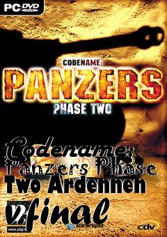 Box art for Codename: Panzers Phase Two Ardennen v.final