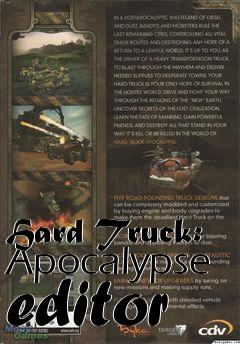 Box art for Hard Truck: Apocalypse editor