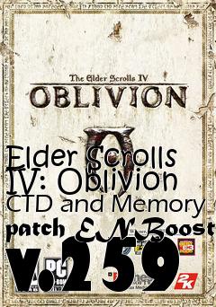 Box art for Elder Scrolls IV: Oblivion CTD and Memory patch ENBoost v.259