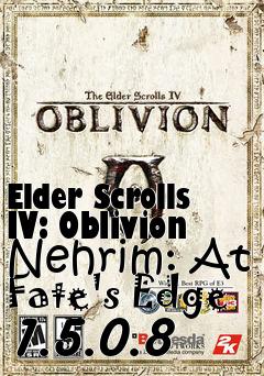 Box art for Elder Scrolls IV: Oblivion Nehrim: At Fate