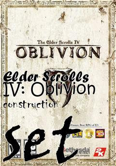 Box art for Elder Scrolls IV: Oblivion construction set