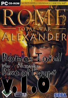 Box art for Rome: Total War - Alexander Rise of Egypt v.1.0