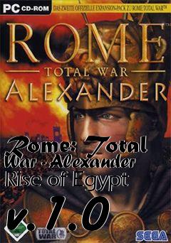 Box art for Rome: Total War - Alexander Rise of Egypt v.1.0