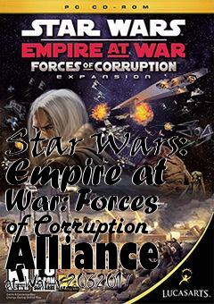 Box art for Star Wars: Empire at War: Forces of Corruption Alliance at War v.2032017