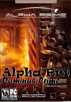 Box art for Alpha Prime Dominus Prime v.7.3.5