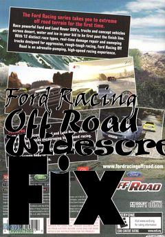 Box art for Ford Racing Off Road Widescreen Fix