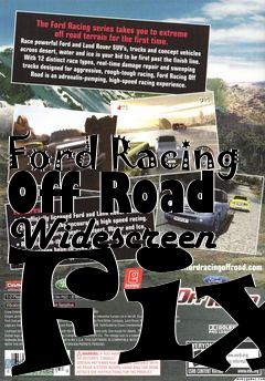 Box art for Ford Racing Off Road Widescreen Fix