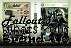 Box art for Fallout 3 Whats Your Brand v.0.2