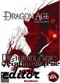 Box art for Dragon Age Origins character editor