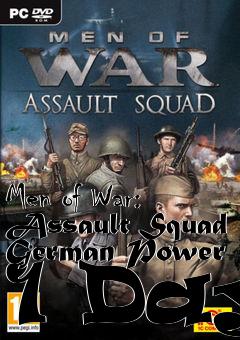 Box art for Men of War: Assault Squad German Power 1 Day