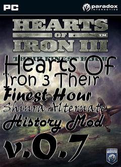 Box art for Hearts Of Iron 3 Their Finest Hour Shinra Alternate History Mod v.0.7