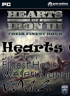 Box art for Hearts Of Iron 3 Their Finest Hour Weserubung v.0.1.2