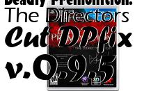 Box art for Deadly Premonition: The Directors Cut DPfix v.0.9.5