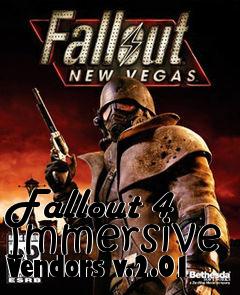 Box art for Fallout 4 Immersive Vendors v.2.01