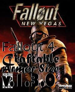 Box art for Fallout 4 Craftable Armor Size v.1.3.0
