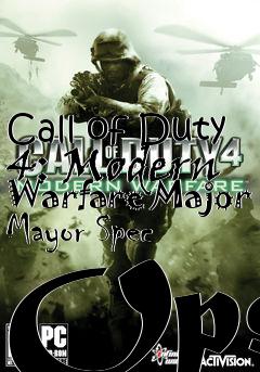 Box art for Call of Duty 4: Modern Warfare Major Mayor Spec Ops