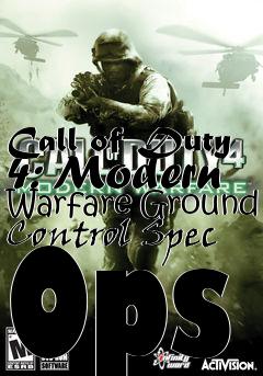 Box art for Call of Duty 4: Modern Warfare Ground Control Spec Ops