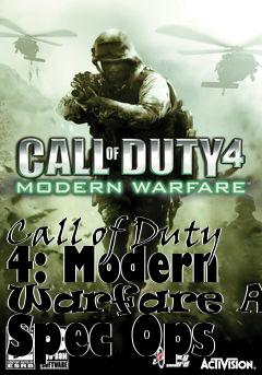 Box art for Call of Duty 4: Modern Warfare Aces Spec Ops