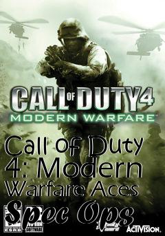 Box art for Call of Duty 4: Modern Warfare Aces Spec Ops