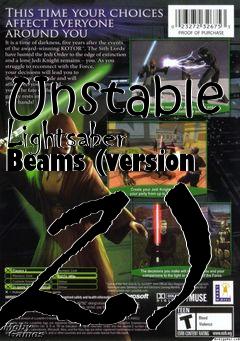 Box art for Unstable Lightsaber Beams (version 2)