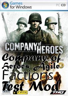 Box art for Company of Heroes Agile Factions Test Mod