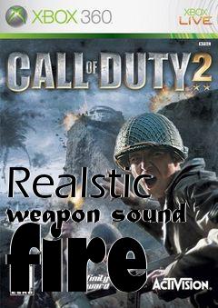 Box art for Realstic weapon sound fire