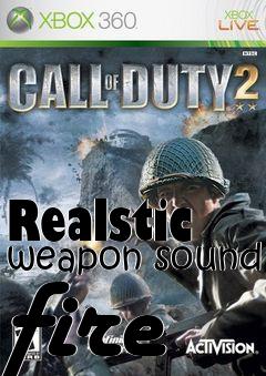 Box art for Realstic weapon sound fire