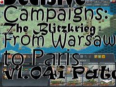 Box art for Decisive Campaigns: The Blitzkrieg From Warsaw to Paris v1.04i Patch