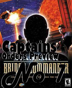 Box art for Captains Orders Preview No 1