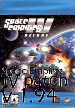 Box art for Space Empires IV patch v 1.94