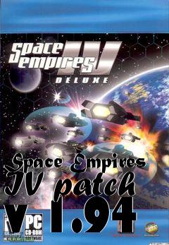 Box art for Space Empires IV patch v 1.94