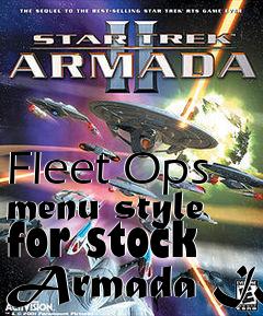 Box art for Fleet Ops menu style for stock Armada II