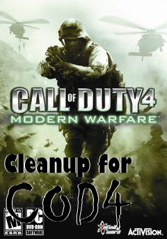 Box art for Cleanup for COD4