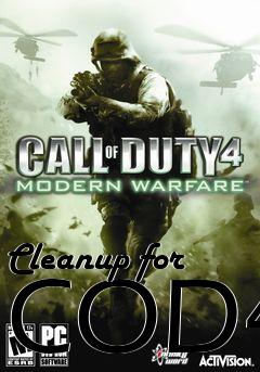 Box art for Cleanup for COD4