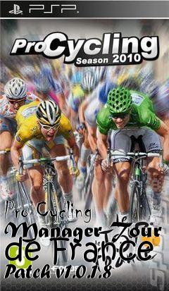 Box art for Pro Cycling Manager Tour de France Patch v1.0.1.8