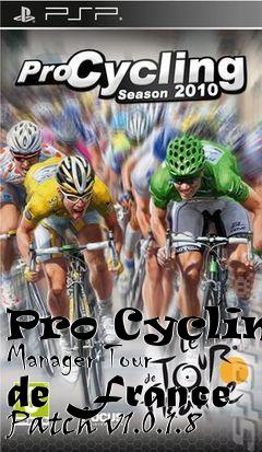 Box art for Pro Cycling Manager Tour de France Patch v1.0.1.8