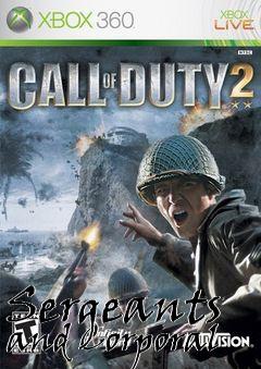 Box art for Sergeants and Corporal