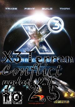 Box art for X3 Terran Conflict update 2.1 to 2.5