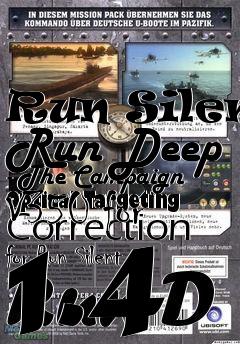 Box art for Run Silent Run Deep - The Campaign V350 for 1.4